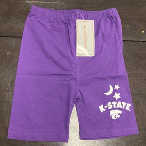 Toddler Girl's K-State Kansas State Wildcats NCAA Official Purple Shorts 5T NWT